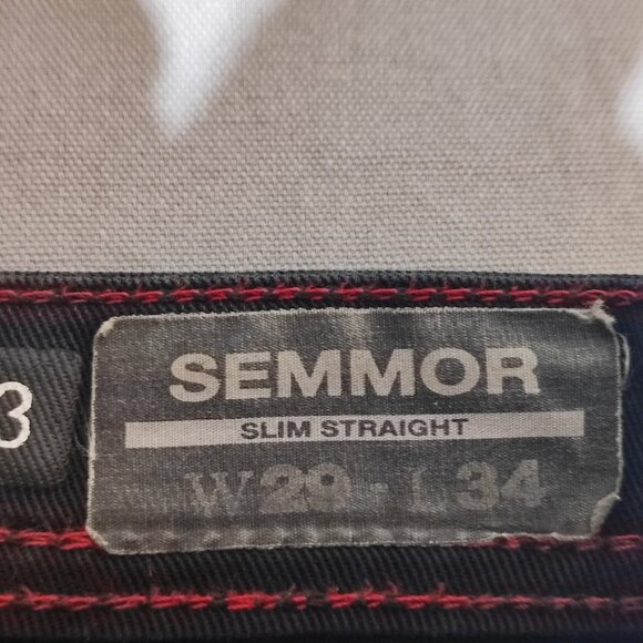 Buffalo David Bitton Rock for Freedom denim men's size W29/34 black Semmor Slim - Picture 6 of 14